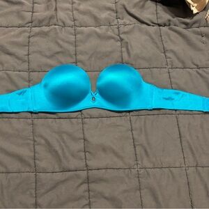 Victoria's Secret Bright Blue Strapless Bra